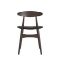 thumbnail image 4 of Weston Home Arne Mid-Century Tapered Dining Chairs, Set of 2, Black Finish, Black Vinyl, 4 of 7
