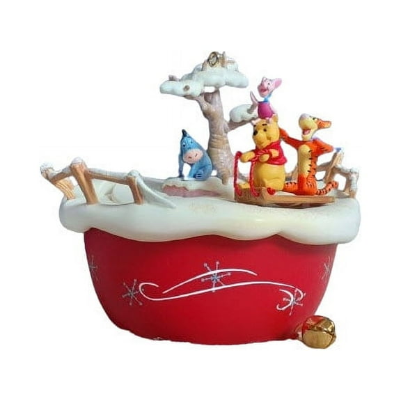 Winne the Pooh - Swooshing Through the Snow - Hallmark Ornament