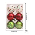 thumbnail image 2 of Under $5 InsCrazy Christmas Tree Balls 2.4in Christmas Ornaments, 12 Painted Matte Plastic Xmas Tree Balls Set Christmas Decorations Pendant Party Props, 2 of 6