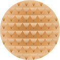 thumbnail image 1 of Ahgly Company Tapis Rond Lavable en Machine Intérieur Transitionnel Orange, 4 Pieds Rond, 1 of 7