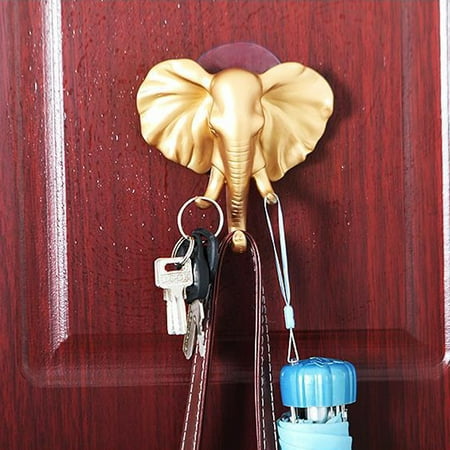 

Clearance! Zjfmsh Hooks For Hanging Lovely Elephant Head Self Adhesive Wall Door Hook Hanger Bag Keys Sticky Holder Home Essentials