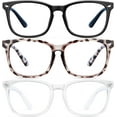 thumbnail image 1 of Gafas de bloqueo de luz azul para mujeres/hombres 3 Lectura de computadora/Juegos/TV/Teléfonos Gafas, 1 of 1
