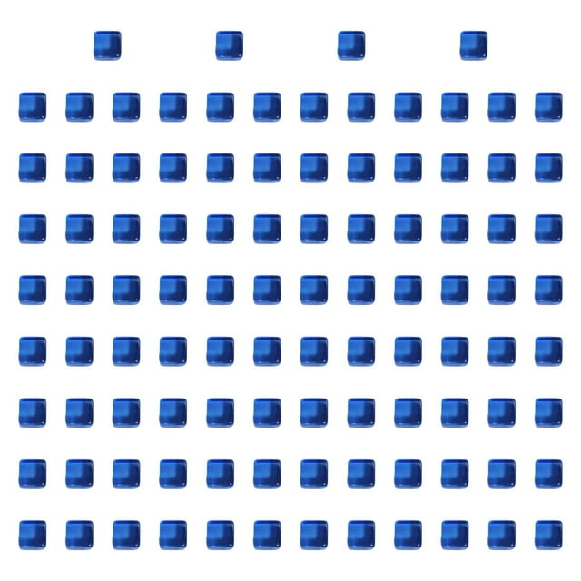 Xuanheng 100Pcs Acrylic Cubes Blocks, Building Blocks Educational Six Sided Learning Board Game, Sensory Training Toys for Imagination blue