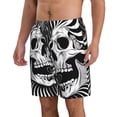 thumbnail image 2 of Fotbe Psychedelic Skull Illusion Art Trajes de Baño Estampados para Hombre, Shorts de Verano de Secado Rápido, Ropa de Playa, Bañadores-Small, 2 of 6