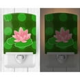 thumbnail image 2 of Caroline's Treasures BB8994CNL Frog Lily Pad Ceramic Night Light, 6x4x3", multicolor, 2 of 2