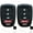 black and black, variant on Massimiliano Incas Dobrev 3 Buttons Silicone Smart Key Case Rubber Cover Skin Fob Holder for 2013 2014 2015 2016 2017 Honda Civic LX Accord LX/LXS Sport CR-V LX CR-V SE HR-V LX Remote Head Key (red)
