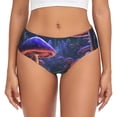 thumbnail image 1 of Fotbe Jungle Path Glowing Mushrooms Calzones Estampados para Mujer – Ropa Interior de Algodón, Cómoda, Suave y Elástica-Medium, 1 of 6