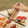 thumbnail image 6 of Yucurem 1 Pair Folding Chopsticks with Storage Bag Reusable Wooden Chopsticks Camping Kitchen Utensils (B), 6 of 8