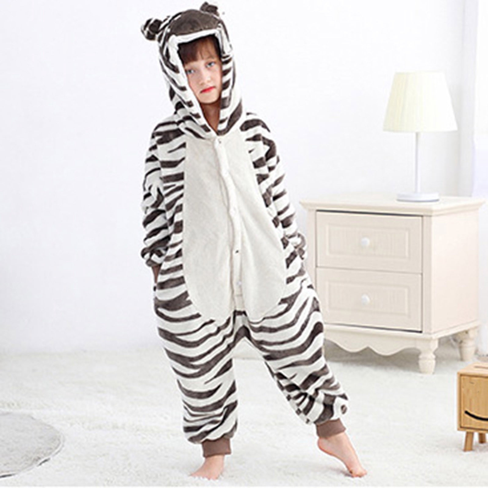 CUZIBR Baby Boys Girls Rabbit Animal Winter Romper Jumpsuit Oneise One-Pieces Hoodie Long Sleeve Sets Outfits Leisure Dailywear For Toddler,White,7-8 Years