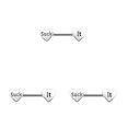 thumbnail image 1 of Minnieouse Anillos para pezones Accesorio de moda para mujer Hermosa decoración de coqueteo Piercings para el cuerpo con barra en forma de Type1 NO1, 1 of 6