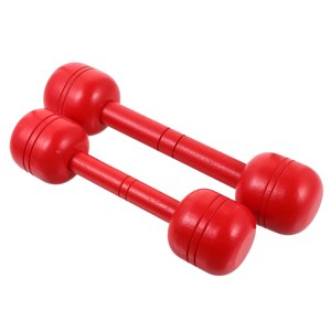 Phenofice 2Pack Red Dumbbells for Toddlers Simple Design Exercise Tool