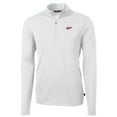 thumbnail image 2 of Men's Cutter & Buck White New Mexico State Aggies Team Big & Tall Virtue Eco Pique Recycled Quarter-Zip Pullover Top, 2 of 3