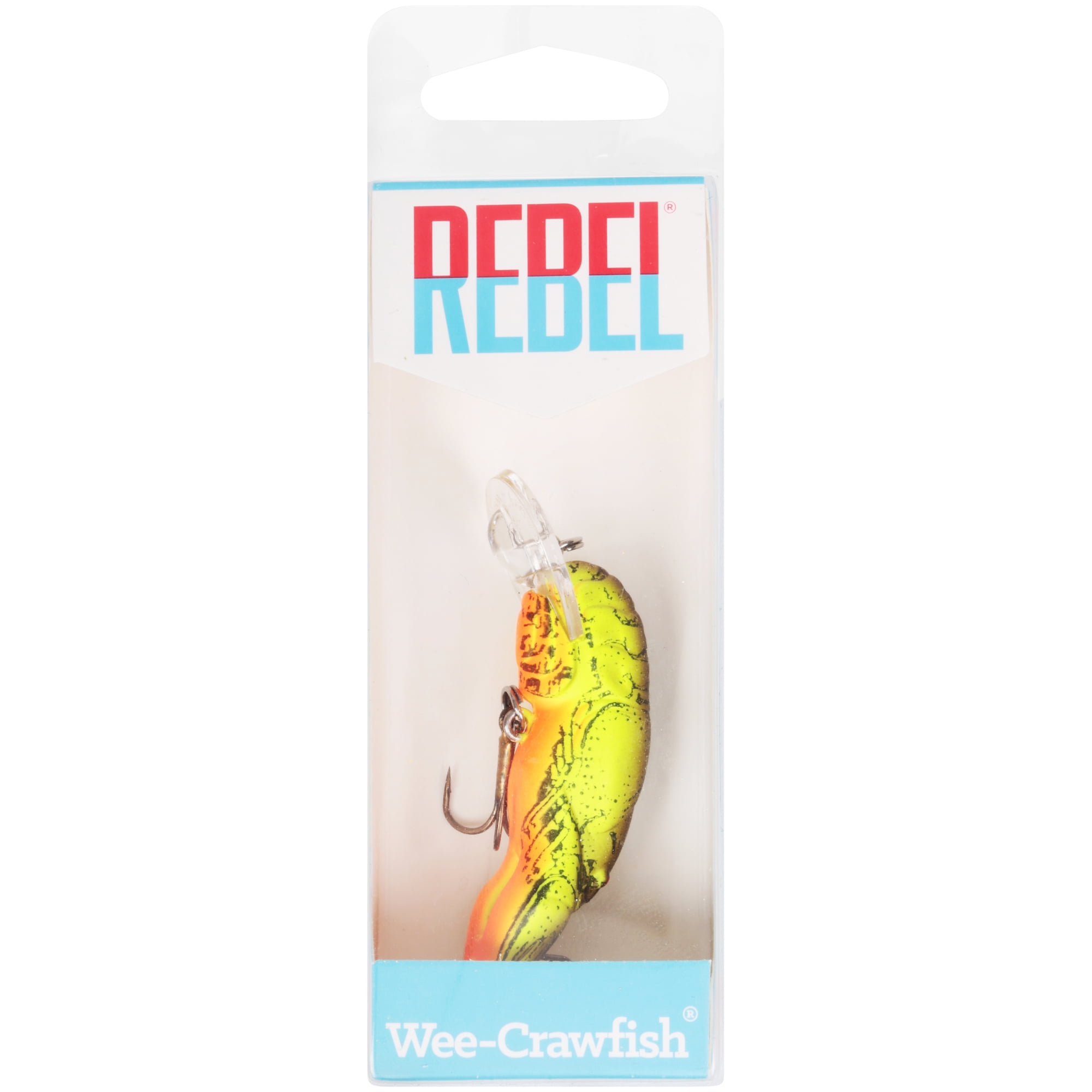 REBEL Deep Wee D7675 Fishing Lure, Crankbait, Floating, Bass, Crawfish,  Panfish, Trout, 2-Hook, Ditch (Brown) Lure D&B Supply