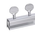thumbnail image 2 of Cerradura Ventana Acero Inoxidable Plateado Con Manija Redonda Doble Orificio Cerradura Puerta Y Ventana Sin Perforaciones Cerradura Puerta Dispositivo Límite Antirrobo Seguridad Protectora (2 Piezas), 2 of 9