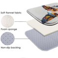 thumbnail image 5 of Oil painting dog 629 Non-Slip Memory Foam Bath Rug: Absorbent, Quick-Dry, Machine Washable, Soft & Comfortable - M, 5 of 7