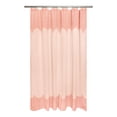 thumbnail image 2 of Beautiful Rose Pink Scallop Gauze Shower Curtain by Drew Barrymore, Cotton, 72" x 72", 2 of 9