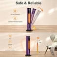 thumbnail image 3 of Space Heater, Compact Purple Space Heater Fast Heating Thermostat & Overheat Protection, 3 of 6
