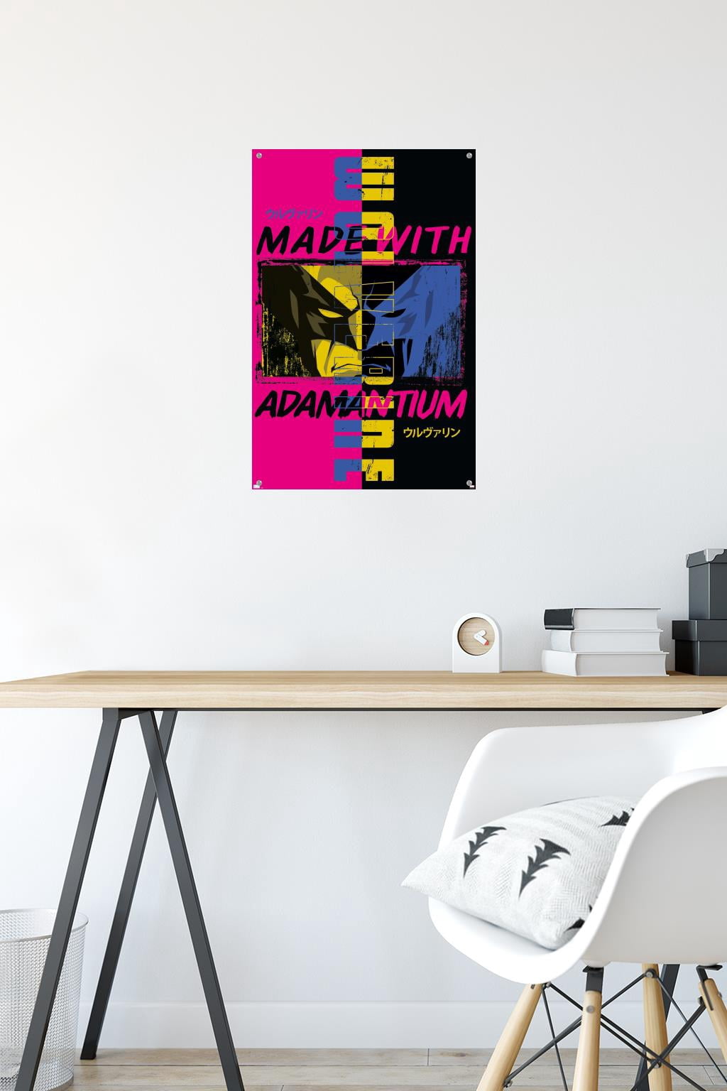 Marvel Comics - Wolverine - Made With Adamantium Wall Poster with Pushpins, 14.725" x 22.375"