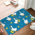 thumbnail image 4 of Sikiie Cartoon Goose Print Flannel Anti-slip Floor Mat 16x24in, Thickened Dustproof Entrance Door Mat Floor Mat for Kitchen, Bathroom, Laundry Room, 4 of 7