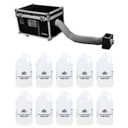 Chauvet DJ CUMULUS Fog Machine Pro DMX Fogger w/ Road Case + (10) Gallons Fluid