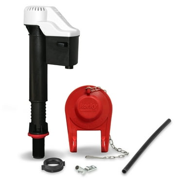 Korky QuietFILL Fill Valve and Standard 2-Inch Rubber Toilet Flapper Kit (818BP)