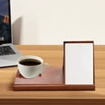 thumbnail image 5 of Wooden Book Stand Triangle Book Holder Reading With Phone Holder Book Rest With Cup Holder For Coffee Bibliophile Book Lovers Natural, 5 of 5