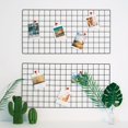 thumbnail image 2 of DIY Grid Photo Iron Frame Wall Shelf, Wall Mounted  Display Panel, Artistic Way to Display Photos, Jewellery, Souvenirs, 2 of 5