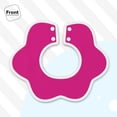 thumbnail image 3 of Bingfone Darkmagenta Soft Bibs For Baby Boy Girl 360 Rotate Petal Absorbent Bibs Washable For Drooling Teething, 3 of 9