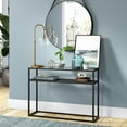 thumbnail image 6 of Evelyn&Zoe Verona 27" Tall Arc Table Lamp with Glass Shade, Brushed Brass/Seeded, 6 of 8