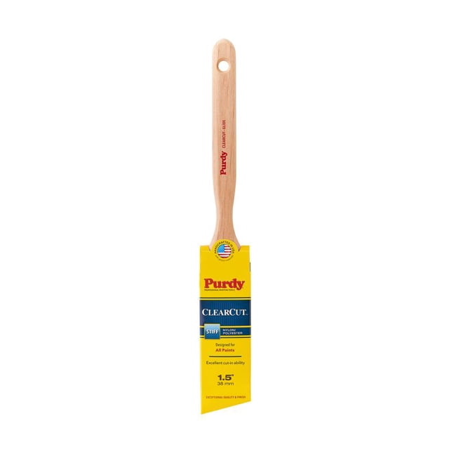 Pincel Purdy Clearcut Glide de 3,8 cm, nailon y poliéster con ángulo rígido