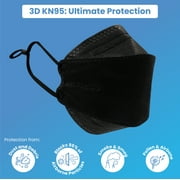 WellBefore KN95 Respirator Face Masks, 4-Layer Protection, Khaki, Medium, 3D Fit, Adjustable Nose Clip & Ear Loops, Pack of 10