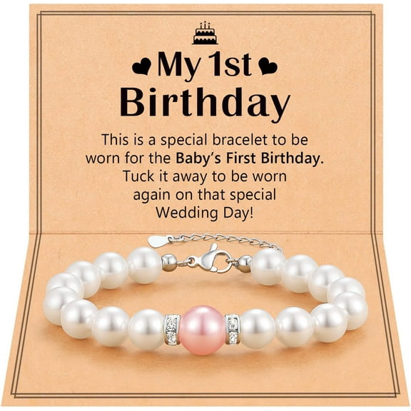 First Birthday Gifts Pearl Bracelet