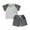 Gray, variant on Bagilaanoe 2pcs Toddler Baby Boy Shorts Set Short Sleeve Contrast Color T Shirt Tops + Shorts 6M 12M 18M 24M 3T 4T Kids Casual Summer Clothes