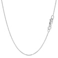 thumbnail image 1 of 14k White Gold Round Cable Link Chain Necklace, 1.1mm, 18", 1 of 1