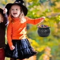 thumbnail image 5 of Candy Bag Trick Candy Bag Black Cauldron with Handle,Mini Plastic Candy Kettle Bucket for St.Patrick's Day,Halloween Party Favor, 5 of 7