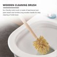 thumbnail image 2 of Toilet Brush, 2 Pack Wood Toilet Brush Made of Beechwood, Strong Jute Bristles with 360 Cleaning Power, 2 of 5