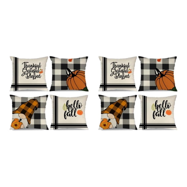 Naiovety 4 unids/set funda de almohada y duradera para un acogedor Halloween en casa funda de almohada decorativa de fácil cuidado Halloween-1 2Conjunto
