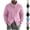 Pink, variant on FOPSUFGWFO Cable Knit Cardigan for Men Solor Collar Loose Zipper Sweaters Long Sleeve V-Neck Tops for Fall Winter L