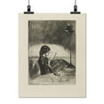 thumbnail image 2 of Print: Reading By Lamplight, 1859, 2 of 4