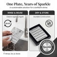 thumbnail image 6 of Nushine Magic Cleaning Plate (Small 11.5 x15.4cm) - Rapidly Cleans Many Items at Once! Reuse Multiple Times, no Harsh Chemicals Involved, 6 of 24