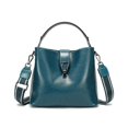 thumbnail image 3 of Bolso de cubo de cuero de cera de aceite Real para mujer, bolso de mano informal y Simple, bolso de gran capacidad para mujer, bolso de mano cruzado de moda, 3 of 6