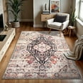 thumbnail image 3 of GLN Rugs Oltu - Indoor, Machine Washable Area Rug 5'3"x7'5" Turkish Terra Home Carpet, 3 of 10