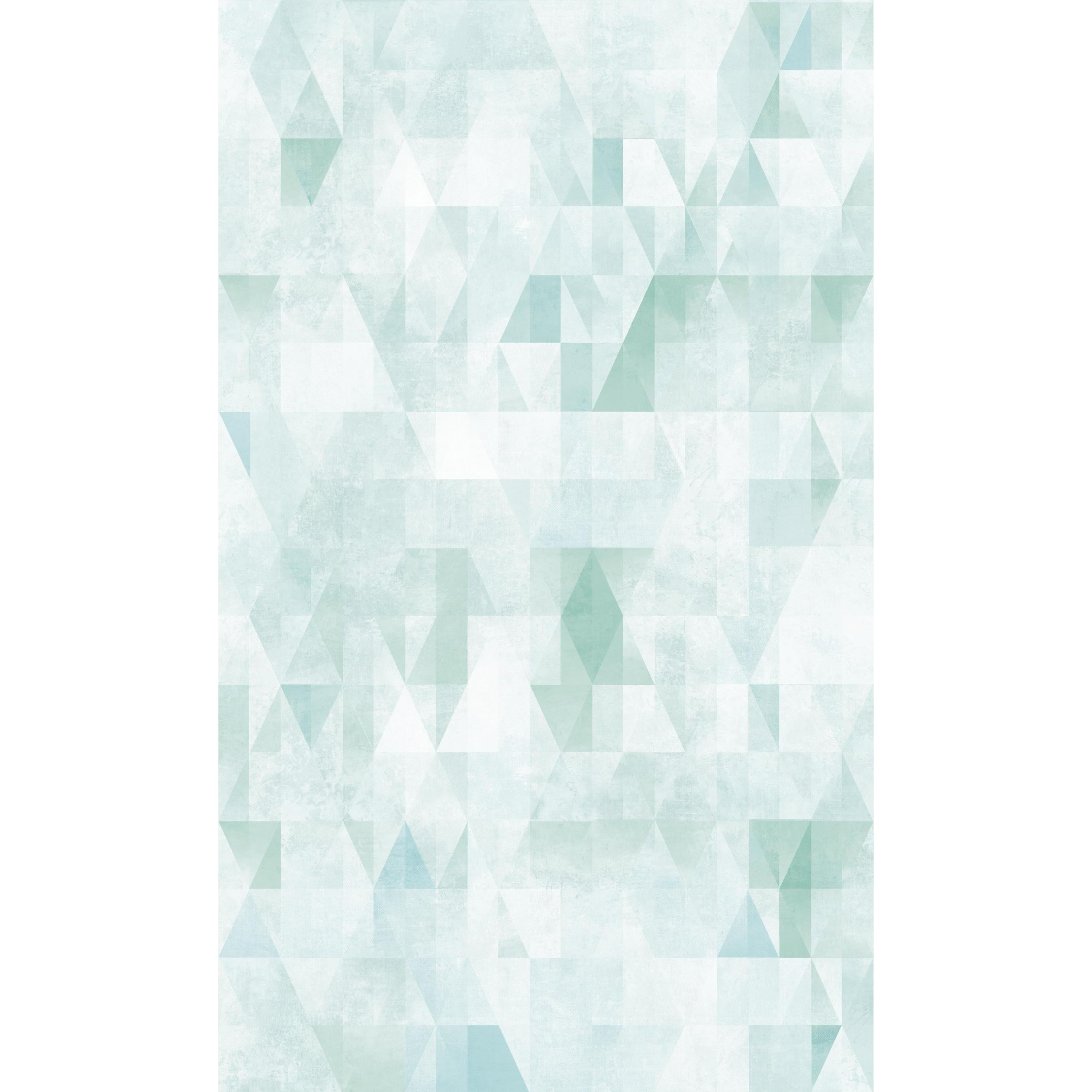 RoomMates Aquab Blue Prismatic Geo Geometric Peel and Stick Wallpaper