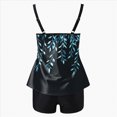 thumbnail image 4 of KPOPLK Bandeau Tankini Swimsuits for Women Tummy Control Slim Fitted Swimwear Strapless 2 Piece Bathing Suit Size XXL,Sky Blue, 4 of 5