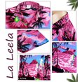 thumbnail image 4 of HAPPY BAY Men's Hawaiian Shirts Short Sleeve Button Down Shirt Mens Summer Shirts Casual Beach Vacation Hawaii Island Shirts for Men Funny S Evening Surf, Pink, 4 of 4