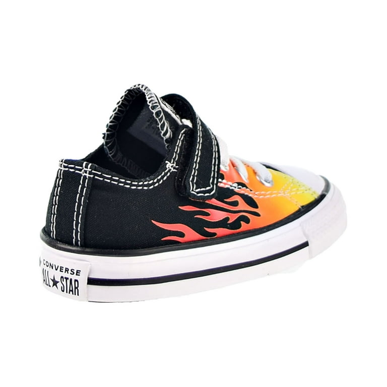 rouw of Ampère Converse Chuck Taylor All Star 1V Lo Flames Toddler Shoes White-Red-Yellow  766199f - Walmart.com