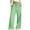 Green #815, variant on Bovemsi Women's Casual Pants Summer Leisure Fashion Lacing Solid Color Waist Wide Leg Beach Trousers