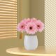 thumbnail image 4 of Set de flores de seda de crisantemo artificial 6 piezas | Ramos decorativos realistas de 10,23 pulgadas | Blanco Naranja Azul Vino Verde Rosa Amarillo | Centro de mesa para bodas en la cocina en, 4 of 6