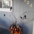 thumbnail image 6 of 12PCS Halloween Crow Decorations - Lifelike Black Crow Figurines with Real Feathers - 3Inch Spooky Bird Ornaments for Haunted House, Garden & Party Decor - Plastic Crow Set for Halloween Decorating, 6 of 7