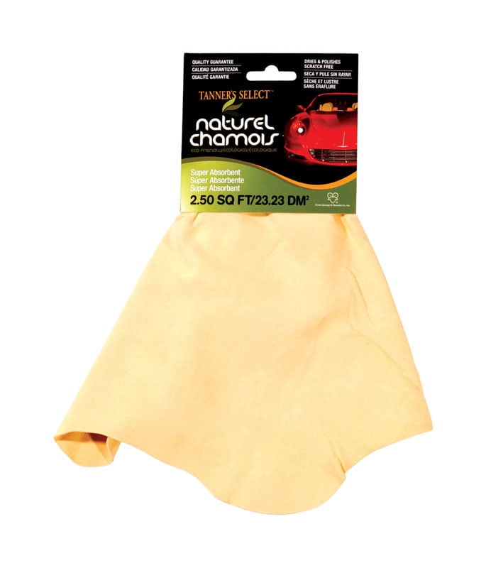 4.50 sq.ft Tanner’s Select Natural Chamois Leather Car Cleaning Cloth **X2** 